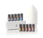 Арома коллекция эфирных масел doTERRA с диффузором Laluz, 10x5 мл