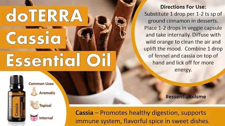 Sweet doTERRA Cassia Essential Oil Uses