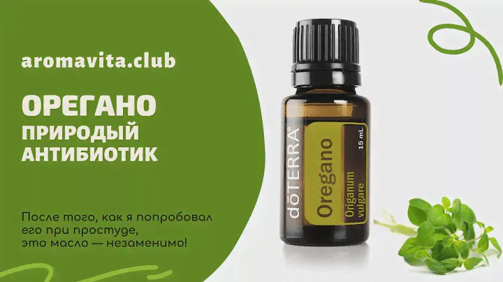 Эфирное масло орегано — это действенная альтернатива антибиотикам.