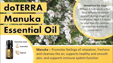 Magnificent doTERRA Manuka Essential Oil Benefits
