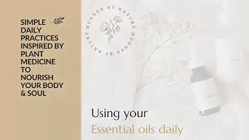 How I make daily use of my oils