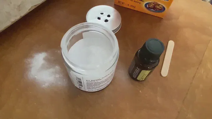 Sink/Drain Deodorant made from baking soda and lemon doterra essential oil
